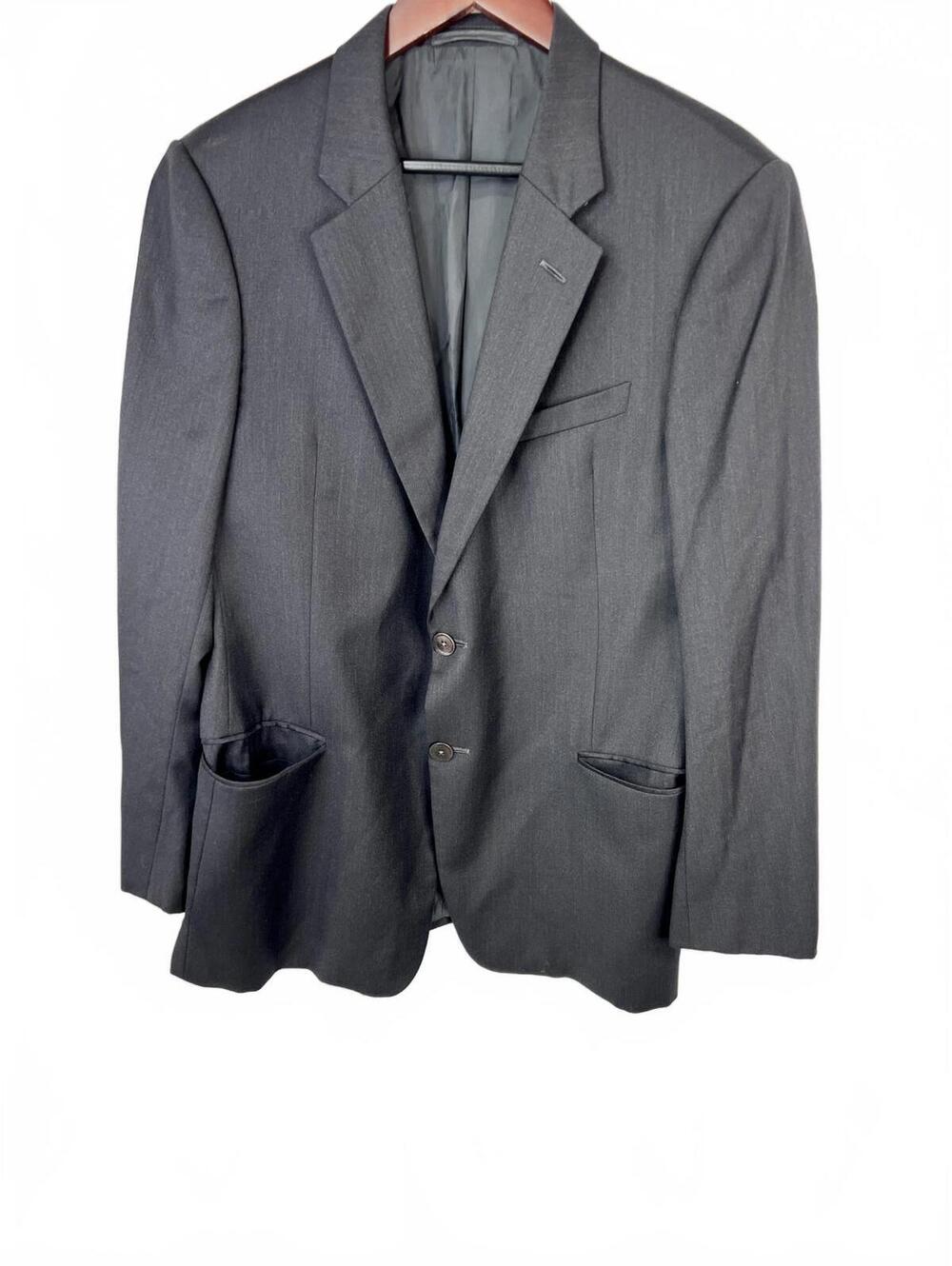 Armani Collezioni Men's Size 52R Gray Suit Jacket Blazer Made in Italy